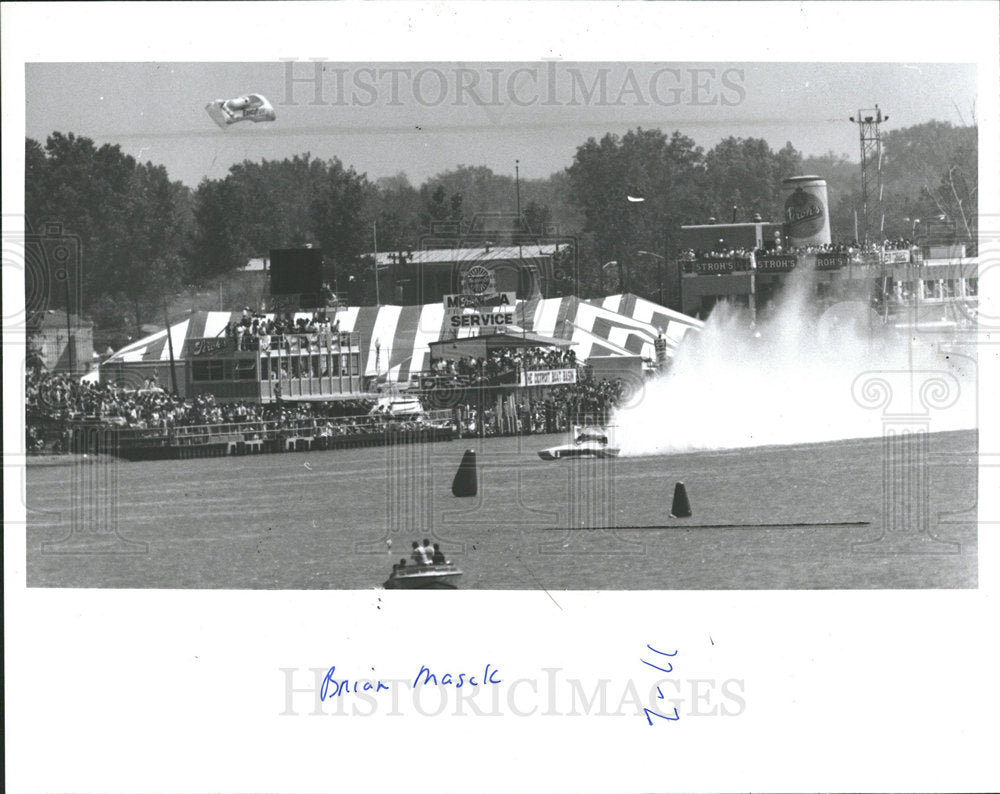 1985 Press Photo boat races Detroit - Historic Images