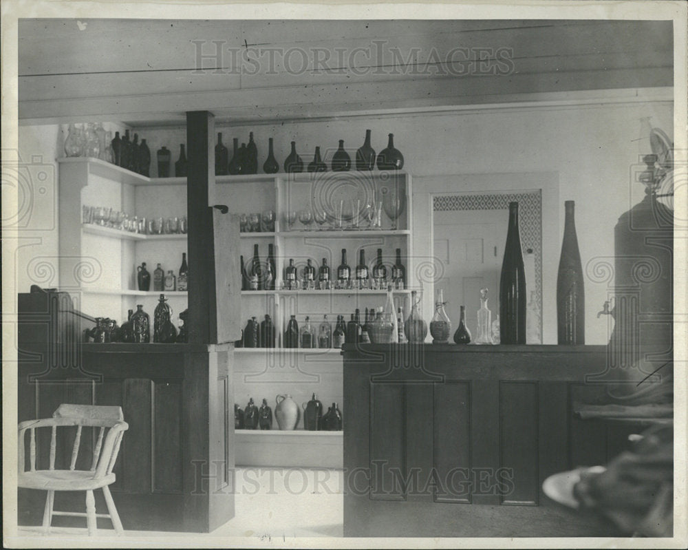 1936 Press Photo Henry Ford Botsford Inn Bar Room - Historic Images