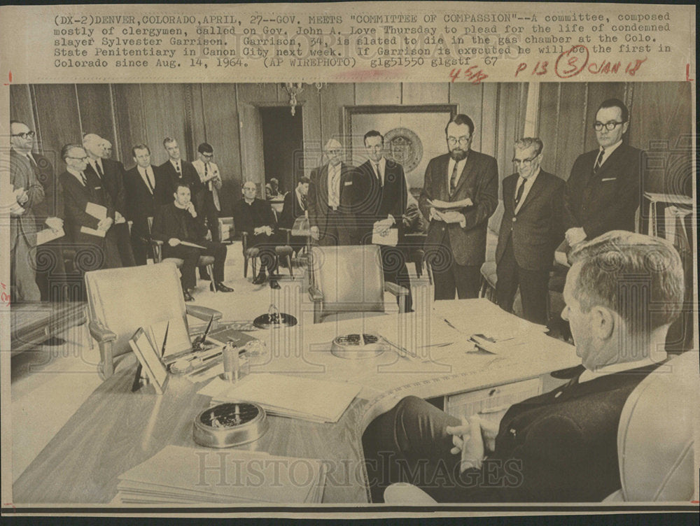 1967 Press Photo Colorado Gov Meet Pleading Pardon - Historic Images
