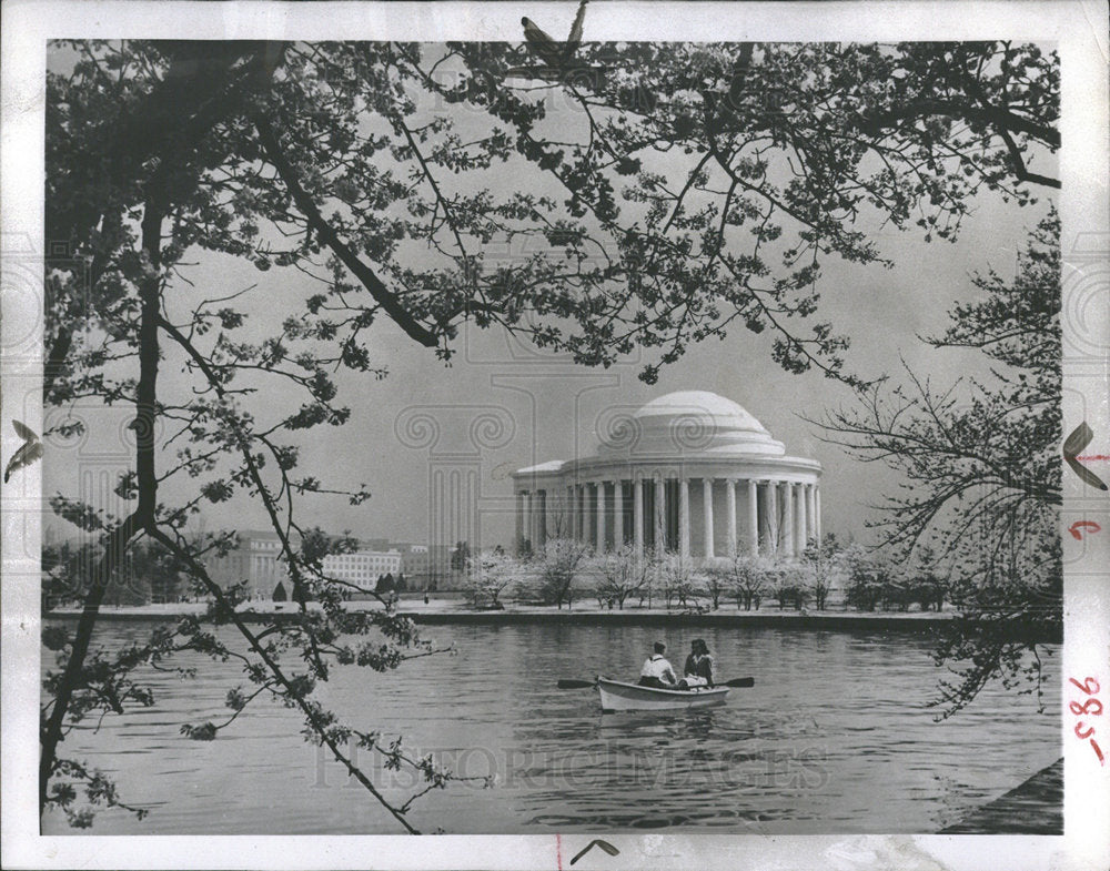 1953 The Tidal Basin & Jefferson Memorial-Historic Images