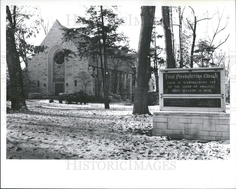 1971 Press Photo First Presbyterian Church Ann Arbor - Historic Images