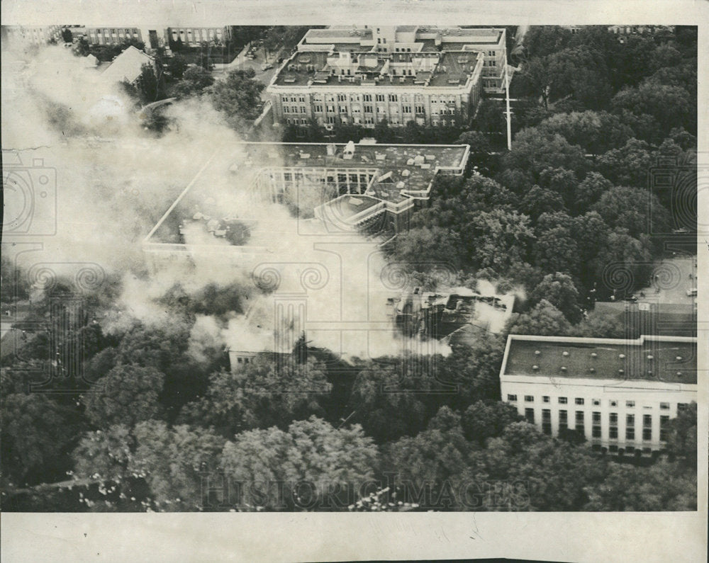 1950 Michigan University Fire Haven Hall-Historic Images