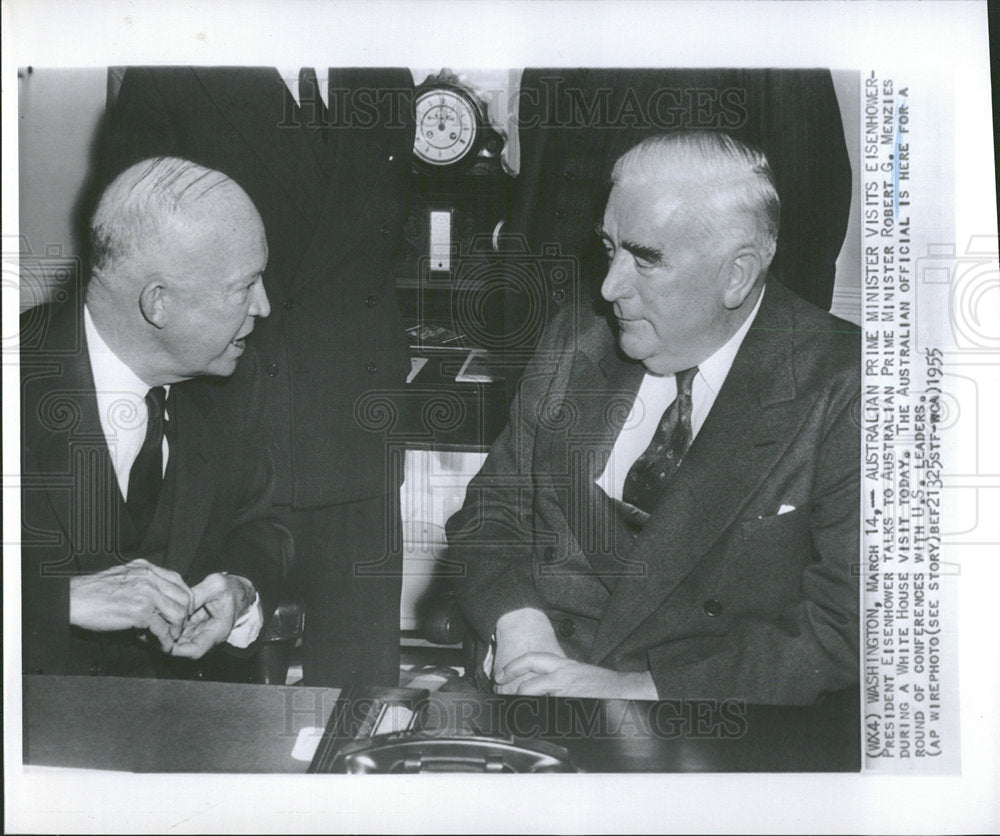 1955 Prime Minister Robert G. Menzies - Historic Images