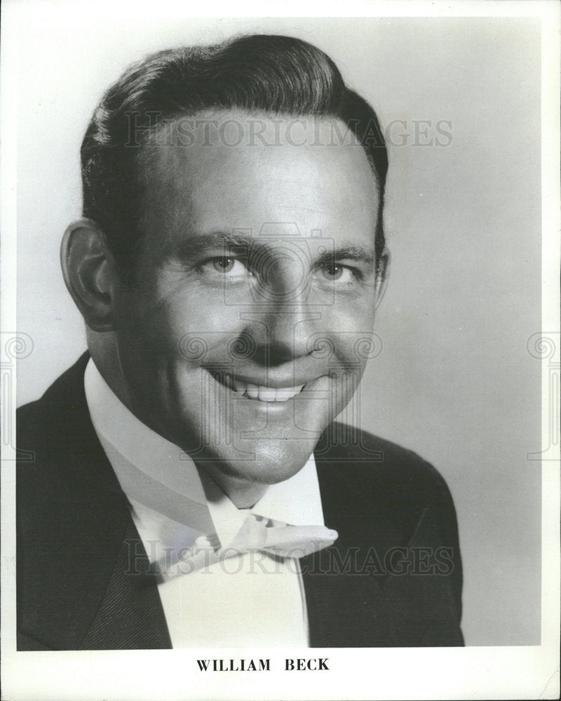 1965 Press Photo Entertainer William Beck, Baritone - Historic Images