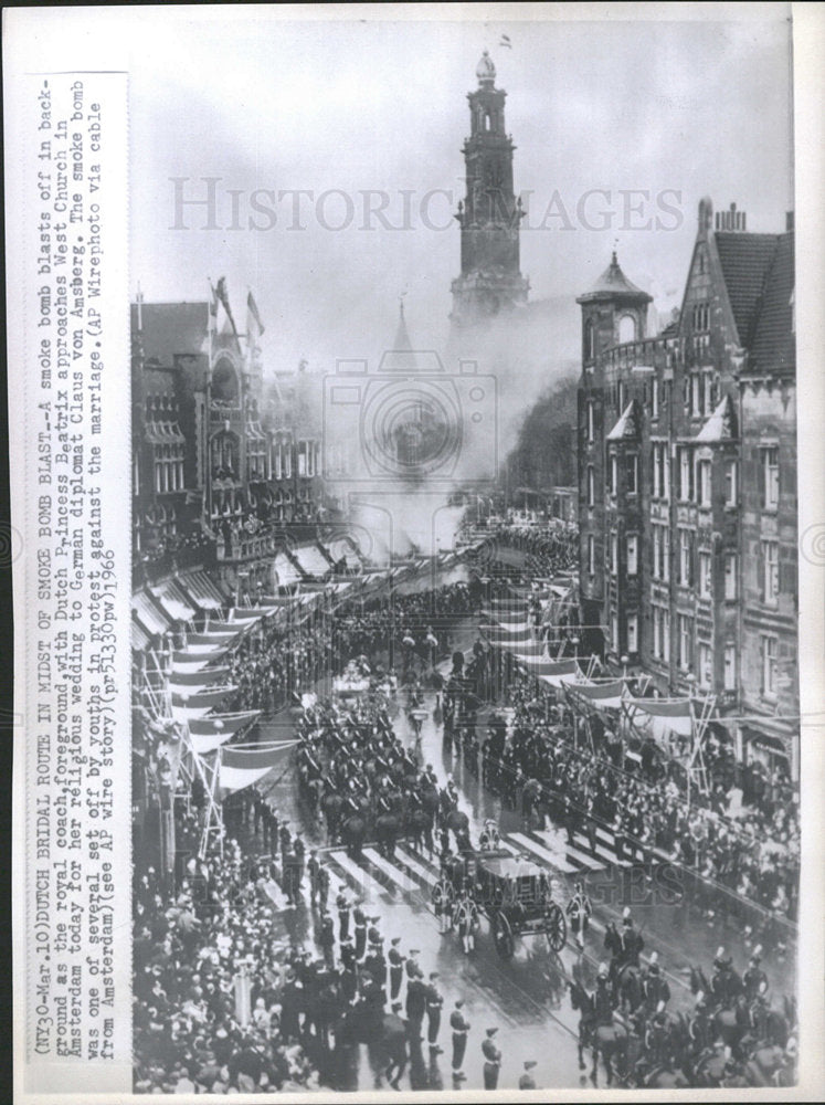 1966 Press Photo Dutch Princess Beatrix weds - Historic Images