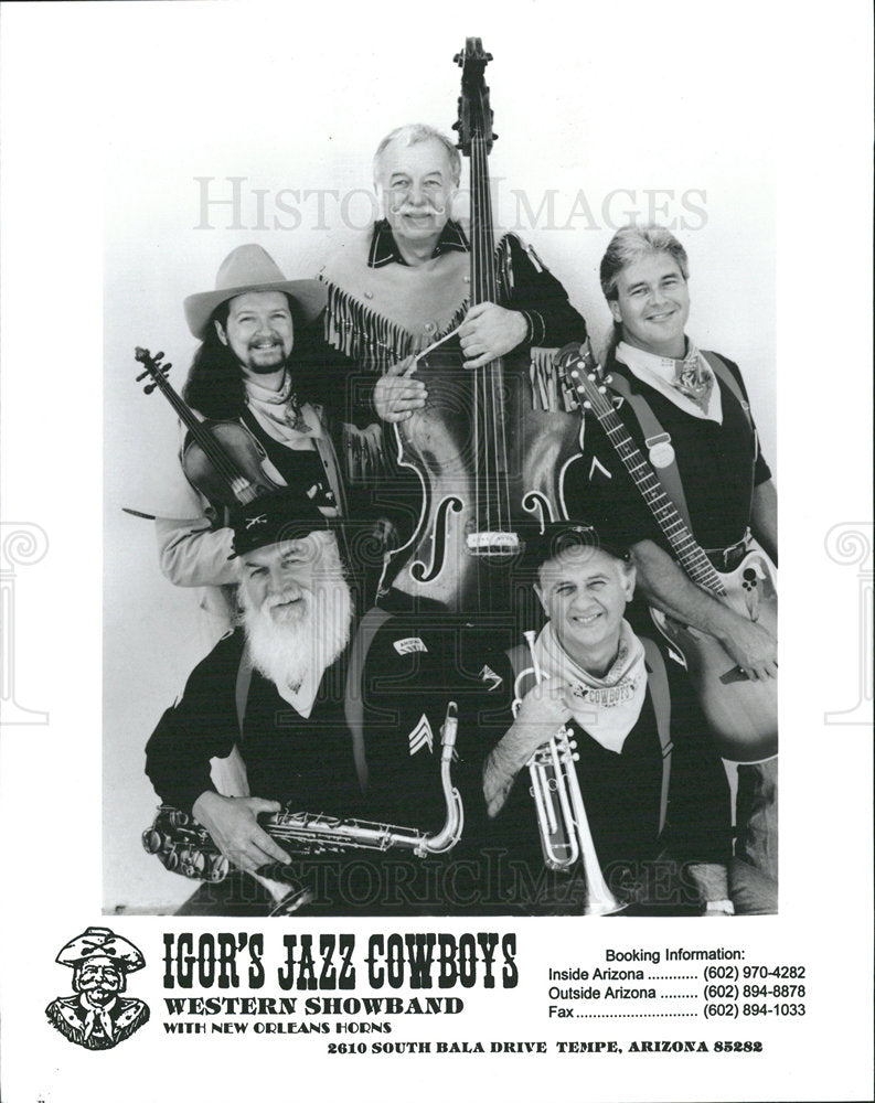 1996 Press Photo Igor&#39;s Jazz Cowboys Western Showband - Historic Images