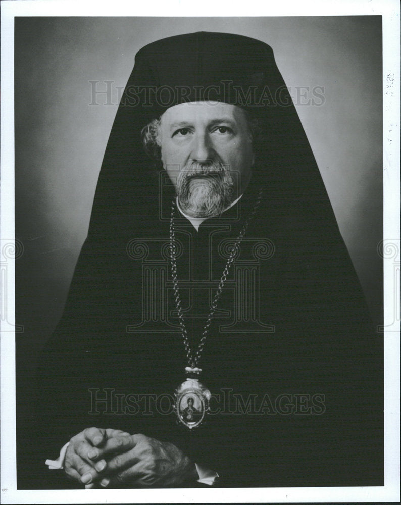 1992 Press Photo Bishop Isaiah Greek Orthodox Church - Historic Images