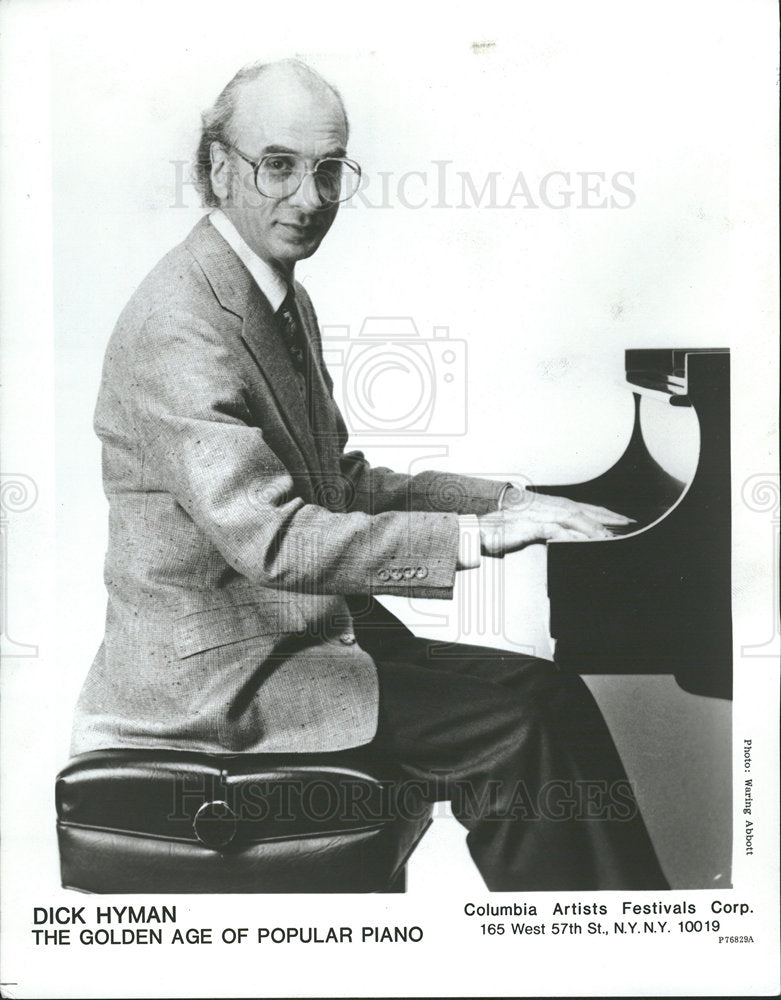 1988 Press Photo Dick Hyman Golden Age Popular Piano - Historic Images