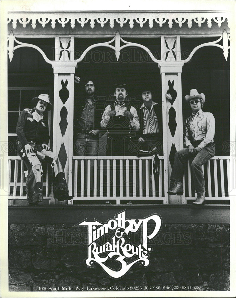 1981 Press Photo Musicians Timothy P. &amp; Rural Route - Historic Images