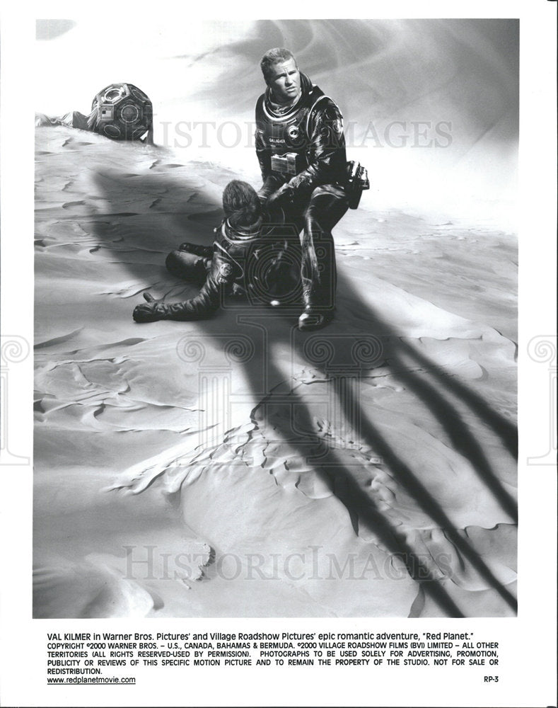 2000 Press Photo Red Planet Science Fiction Val Kilmer - Historic Images