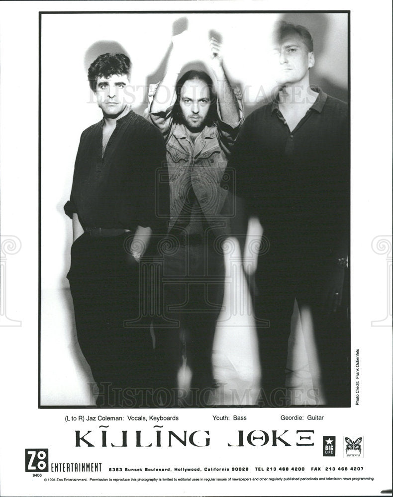 1994 Press Photo English Post-Punk Band Killing Joke - Historic Images