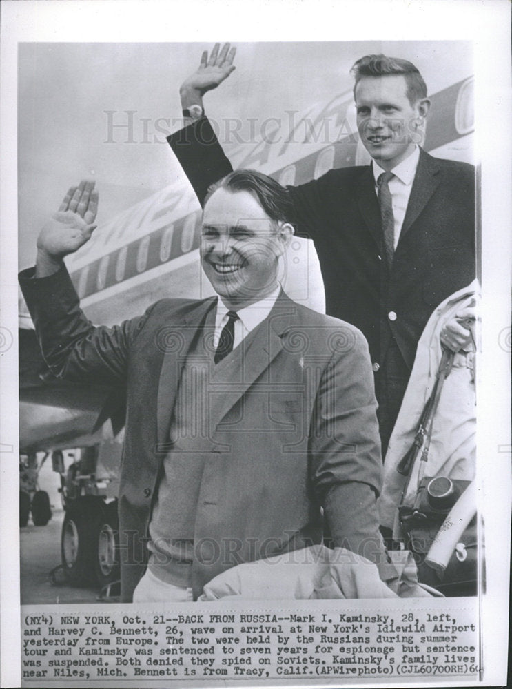 1960 Press Photo Americans in New York Soviet Captives - Historic Images
