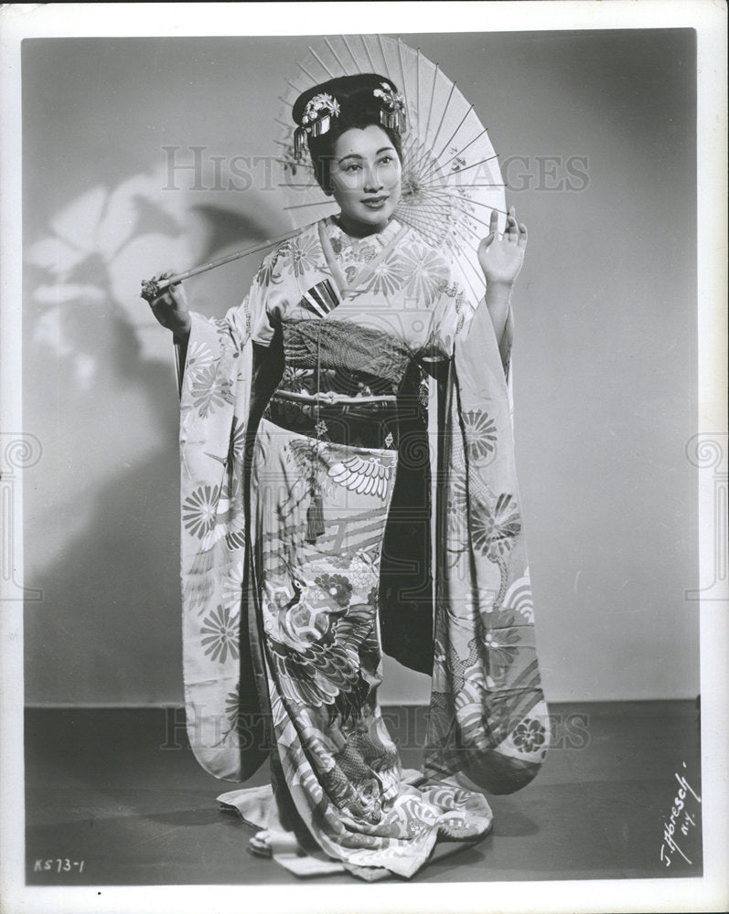 Press Photo Madame Butterfly Soprano Tomiko Kanazawa - Historic Images