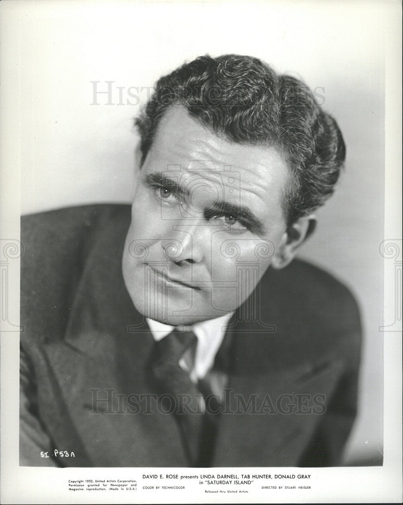 1952 Donald Gray Stars In Saturday Island-Historic Images
