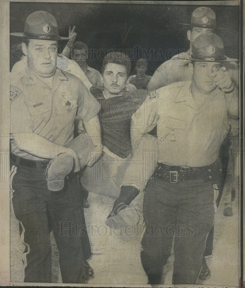 1968 Press Photo AWOL Island Sailor Arrested by Police - Historic Images