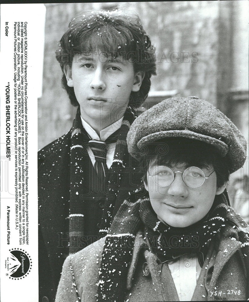 1985 Press Photo Alan Cox Actor Young Sherlock Holmes - Historic Images