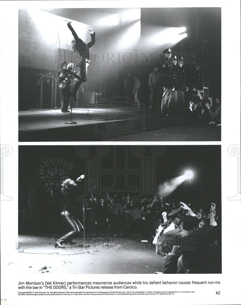 1991 Press Photo Val Kilmer in &quot;The Doors&quot; - Historic Images