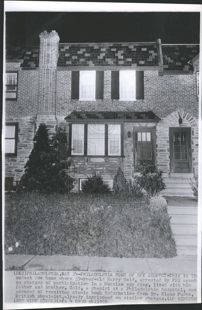 1950 Harr Gold Russian Spy Arrest-Historic Images