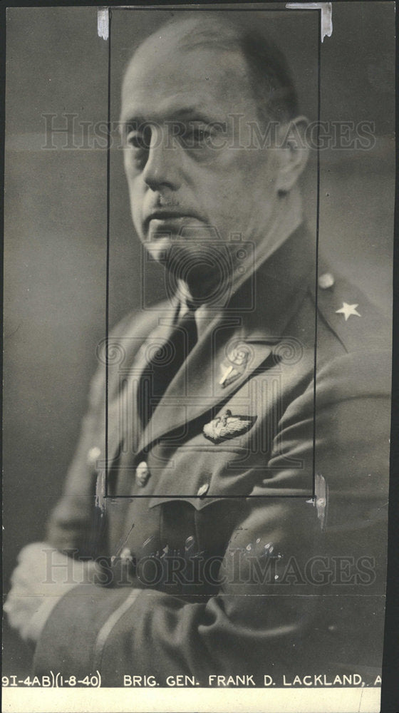 1940 Press Photo Brig. Gen. Frank D. Lackland - Historic Images