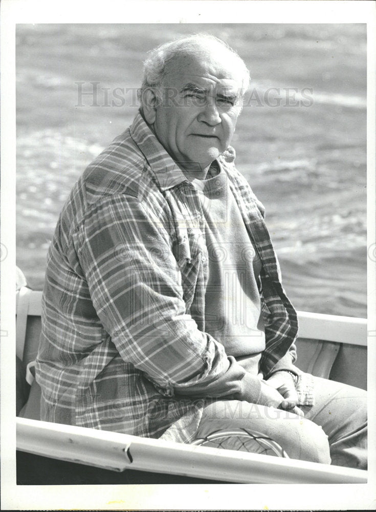 1986 Press Photo Edward Asner Vital Signs - Historic Images