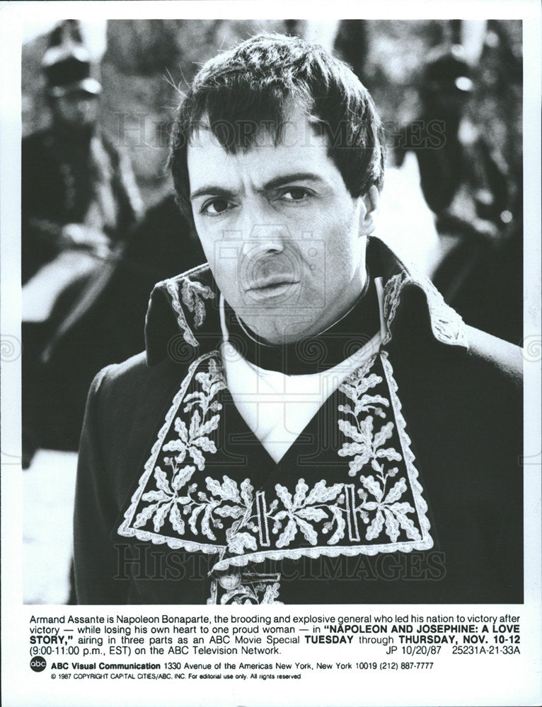 1987 Press Photo Armand Assante ABC Television Actor - Historic Images