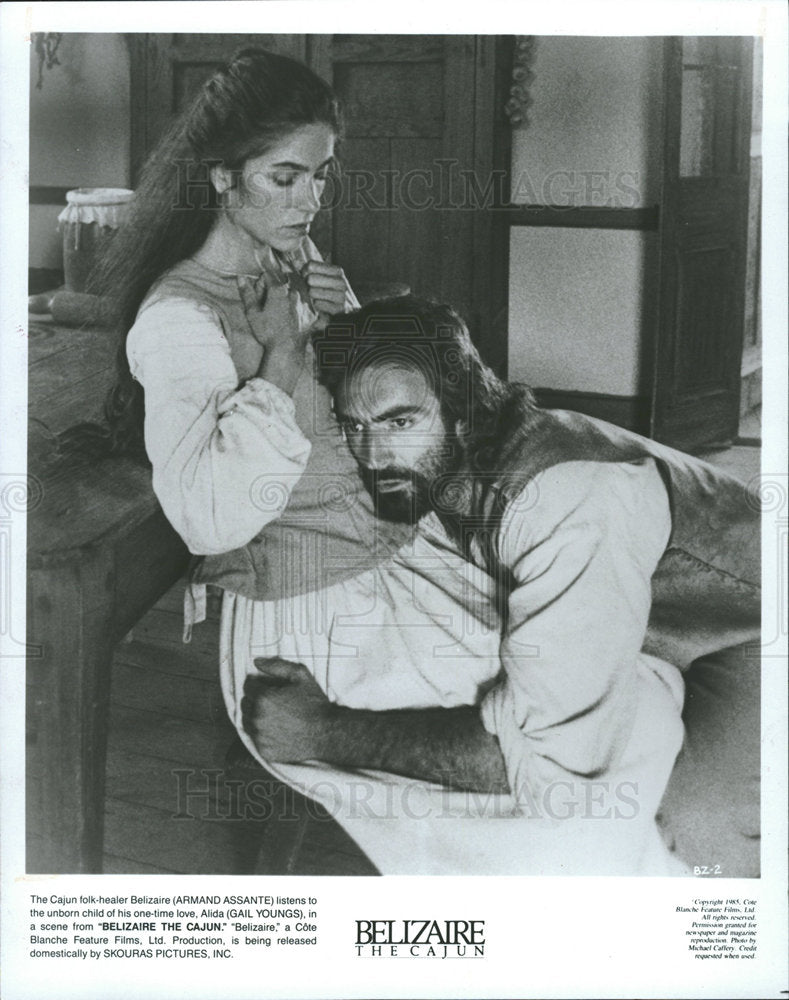 1986 Press Photo Armand Assante Youngs Balizaire Cajun - Historic Images