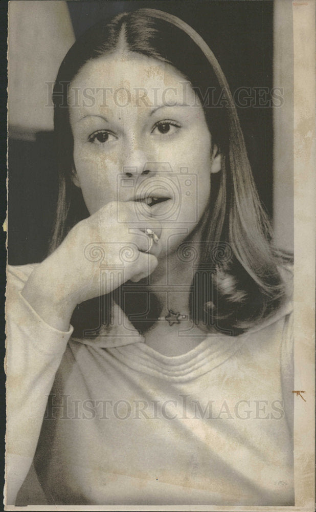 1975 Press Photo Christie Hefner CEO Playboy Magazine - Historic Images