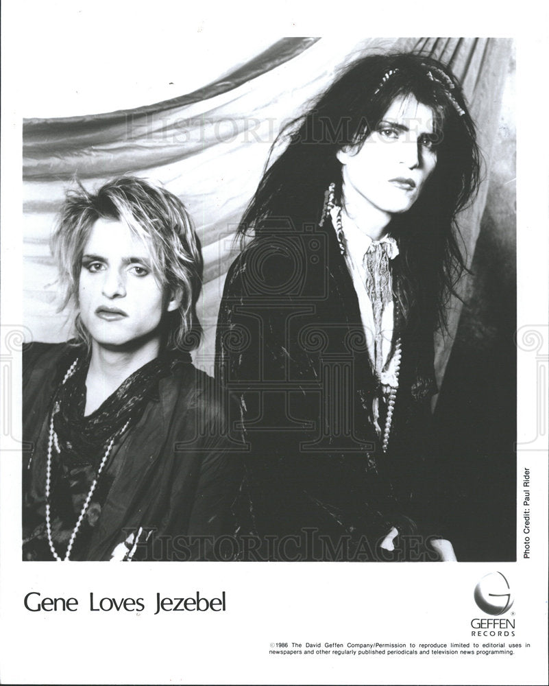 1986 Press Photo Gothic Rock Band Gene Loves Jezebel - Historic Images