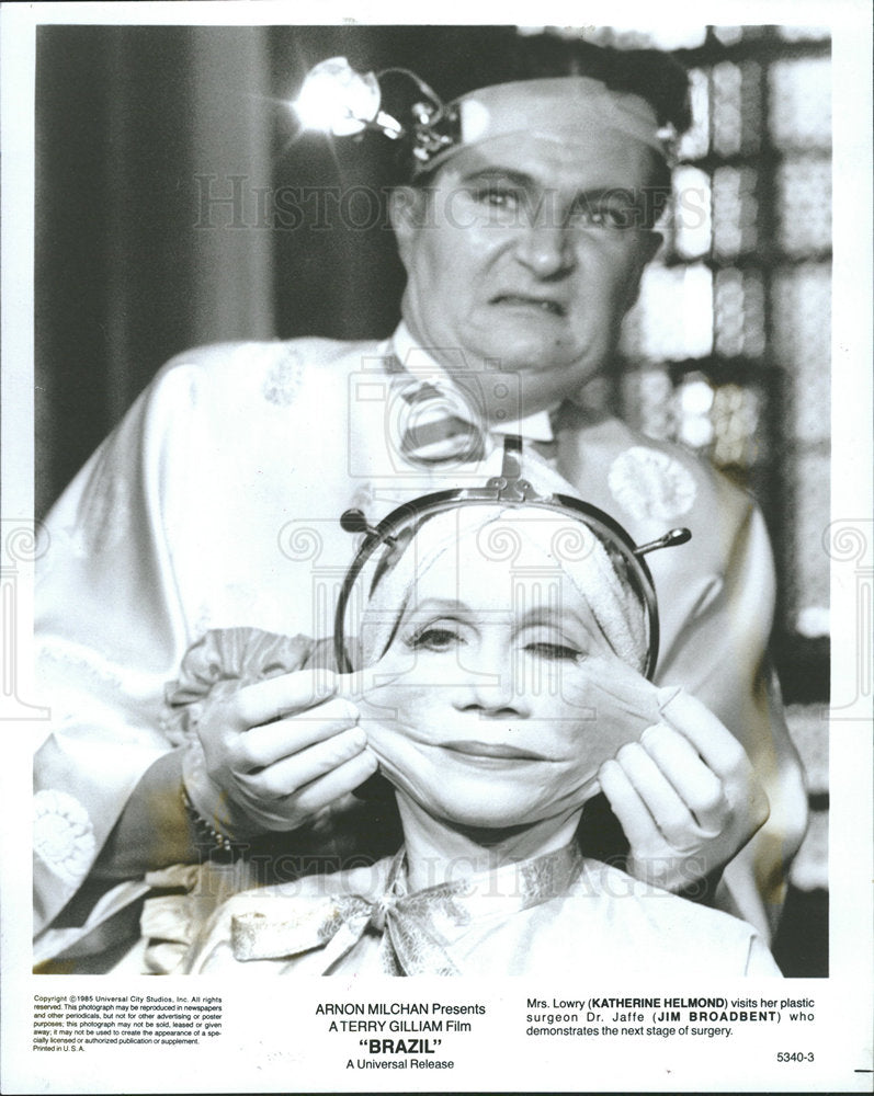 1986 Press Photo Katherine Helmond and Jim Broadbent - Historic Images