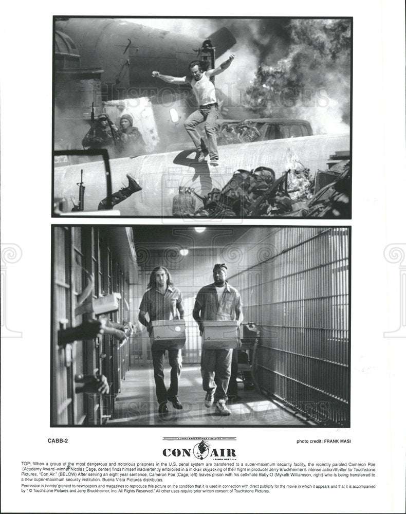 1997 Press Photo Nicholas Cage Mykeiti Williamson Actor - Historic Images