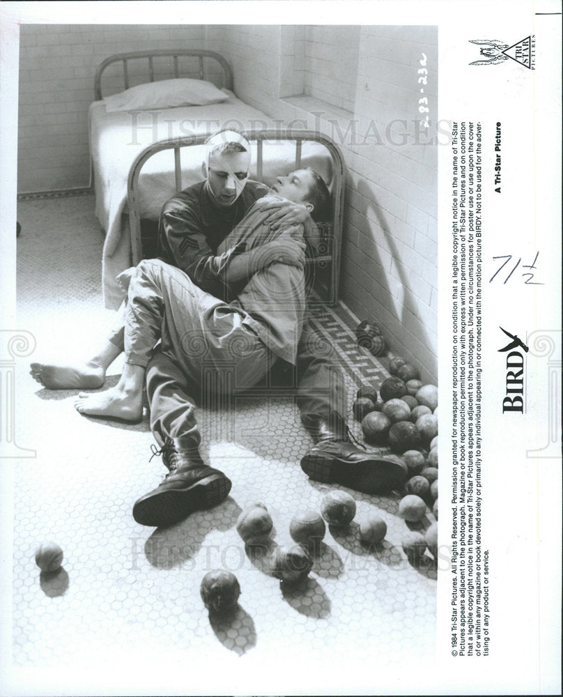 1989 Press Photo Nicolas Cage in a scene from "Birdy" - Historic Images