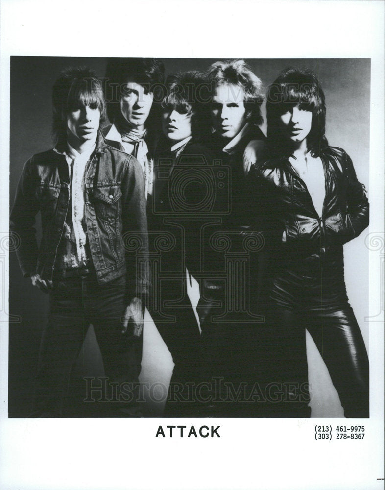 1981 Press Photo Rock Group Attack - Historic Images