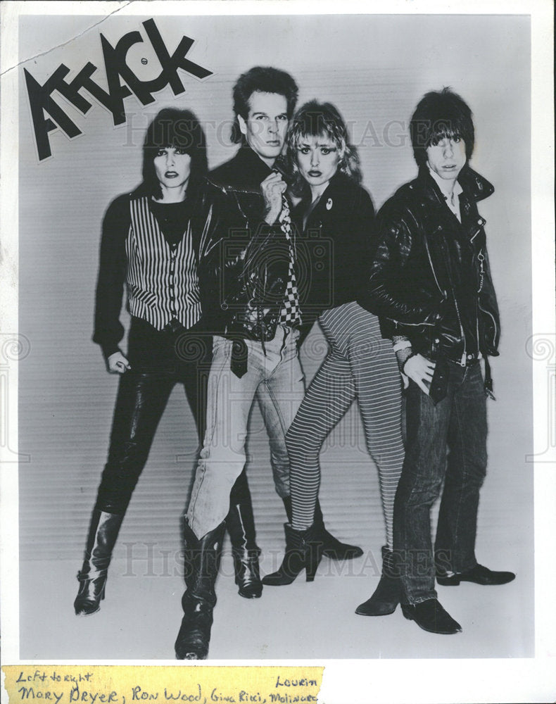 1981 Press Photo Rock Group Attack - Historic Images