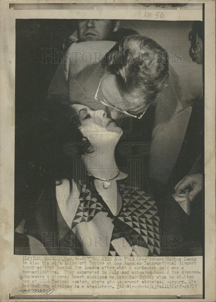 1973 Press Photo Richard Burton/Elizabeth Taylor/Actor - Historic Images