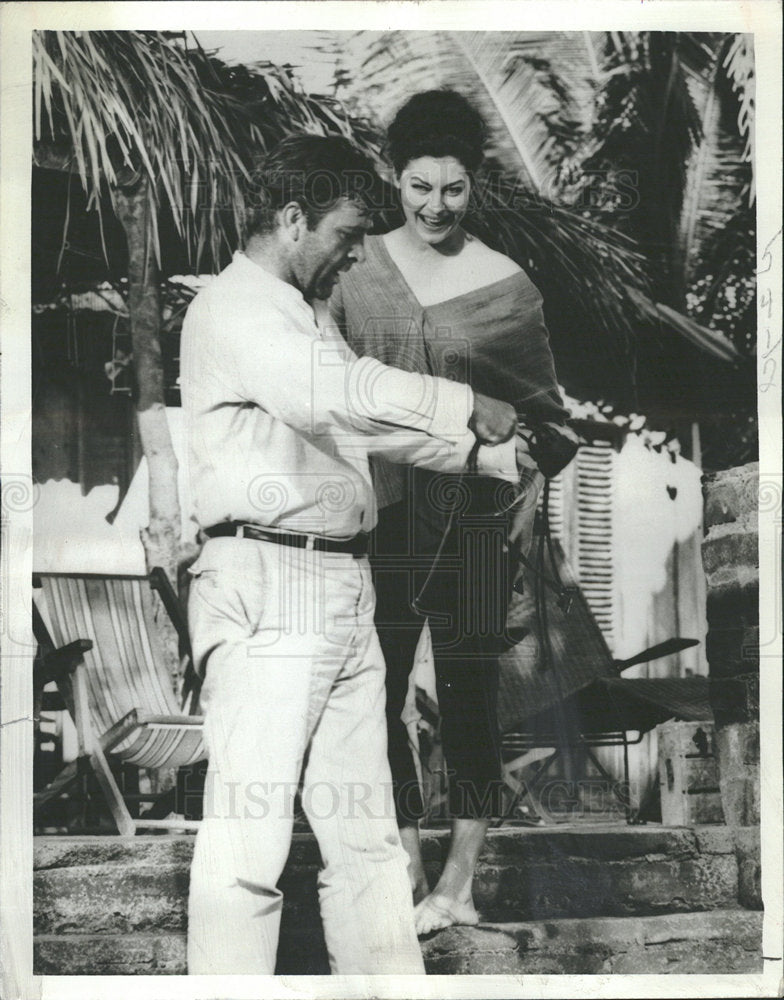 1964 Press Photo Burton and Gardner Night of the Iguana - Historic Images