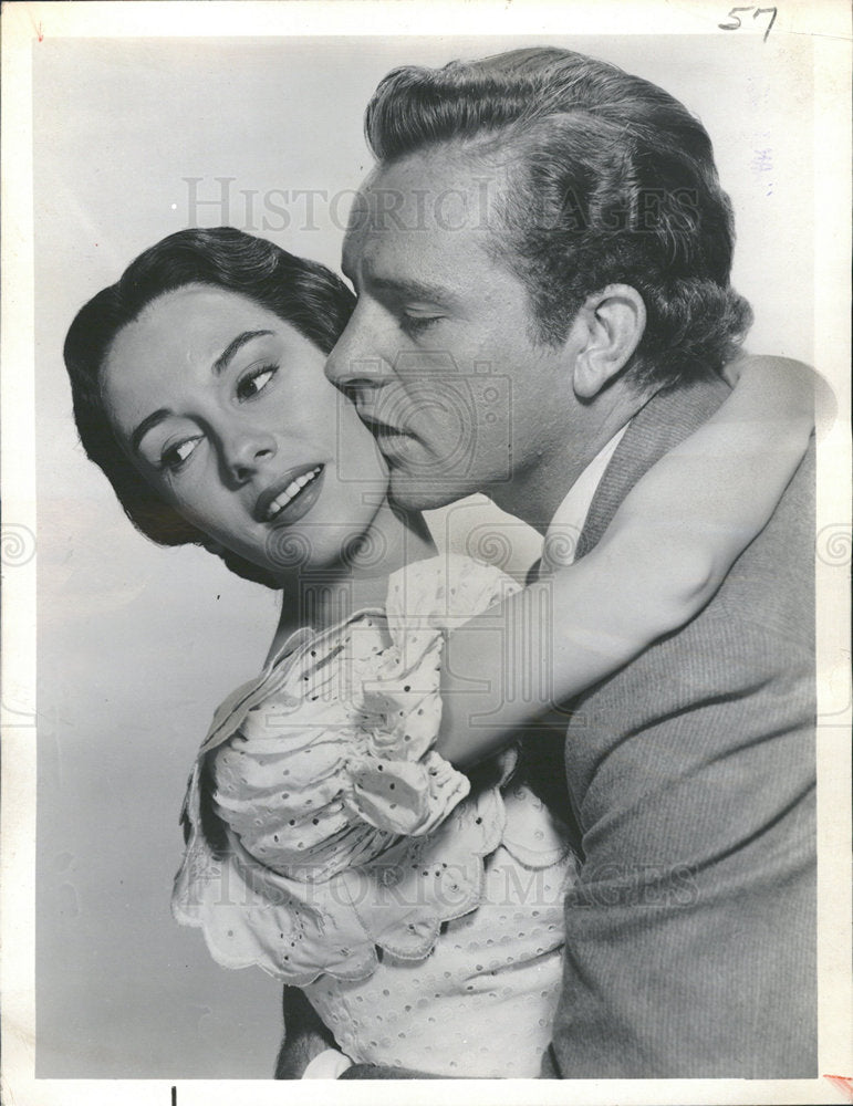 1964 Press Photo Richard Burton and Maggie McNamara - Historic Images