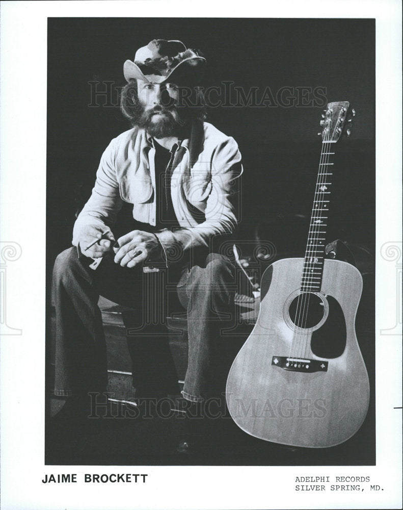 1977 Press Photo Musician Jaime Brockett - Historic Images