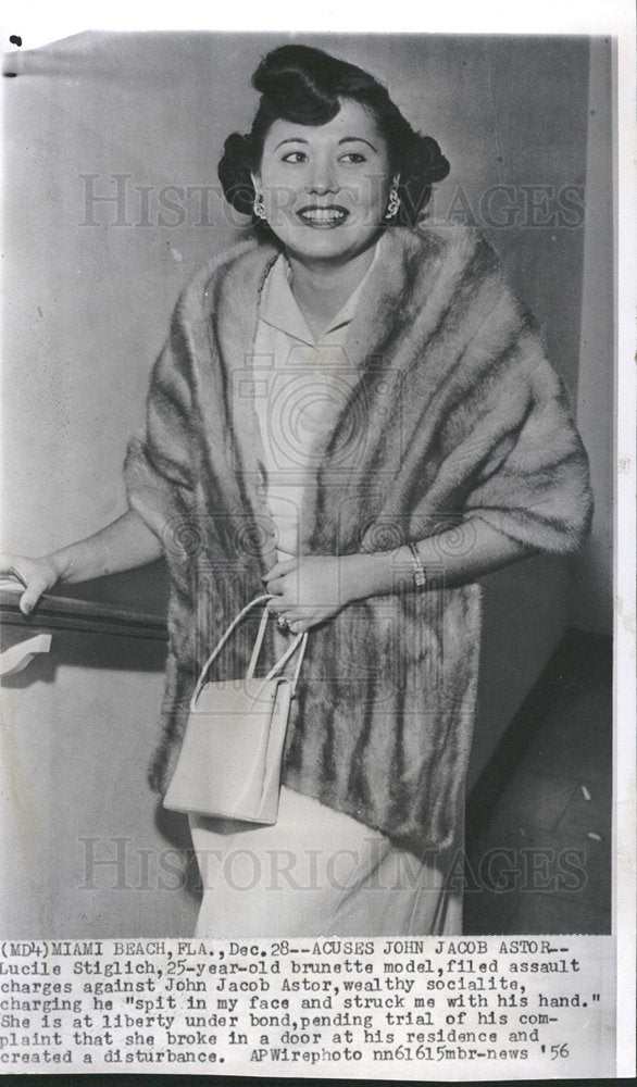 1957 Lucile Stiglich filed assault charges-Historic Images