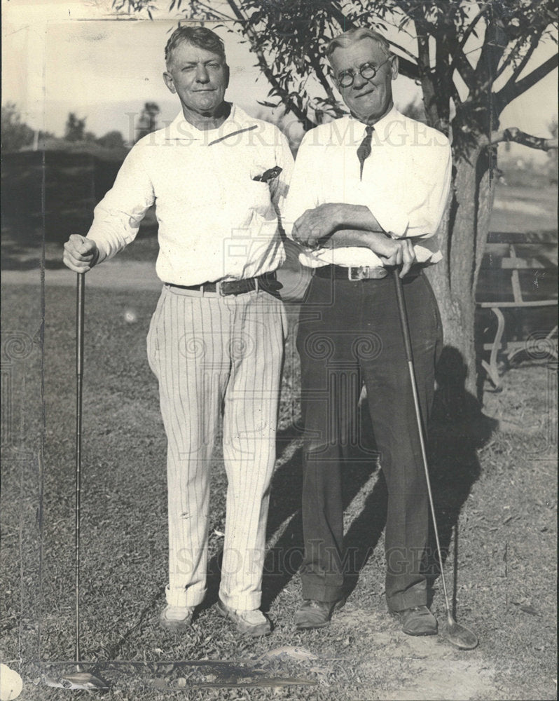 1933 Press Photo Dr. Severance Burrage George Curtis  - Historic Images
