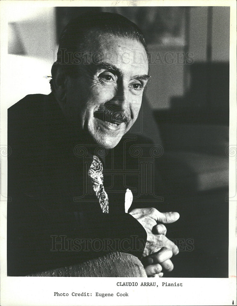 1976 Press Photo Claudio Arrau Chilean Pianist - Historic Images