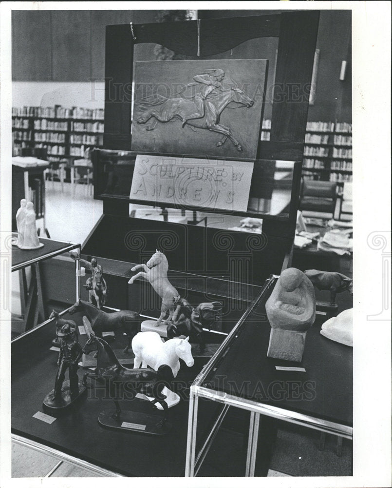 1979 Press Photo Andrew's Sculpture Themes Exhibition - Historic Images