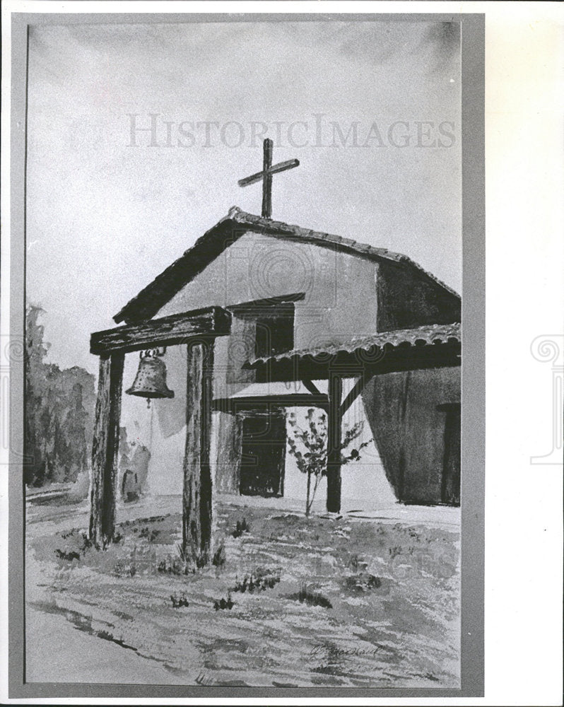 1977 Press Photo Macnaul Albert Painter Art - Historic Images