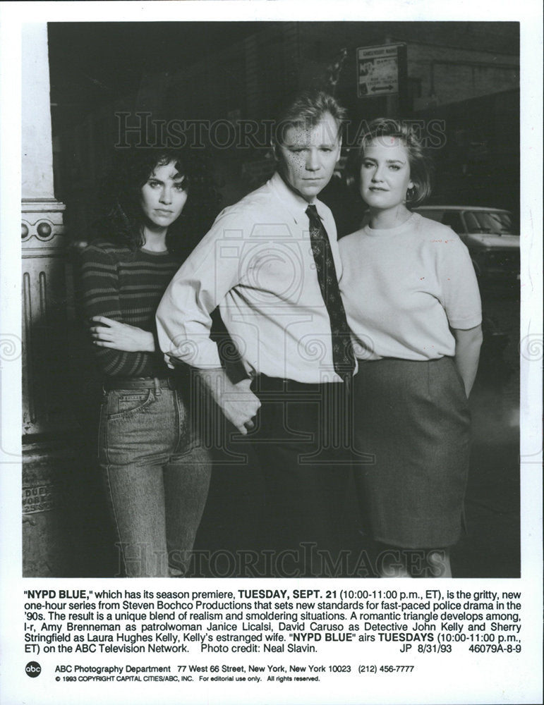 1983 Press Photo Cast Crew of "NYPD BLUE" - Historic Images