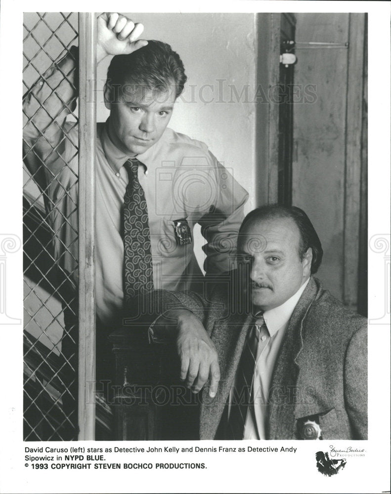 1994 Press Photo David Caruso Detective John Kelly Andy - Historic Images