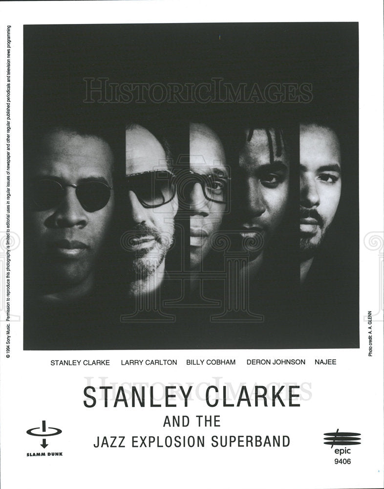 1994 Press Photo Stanley Clark Jazz Explosion Band - Historic Images