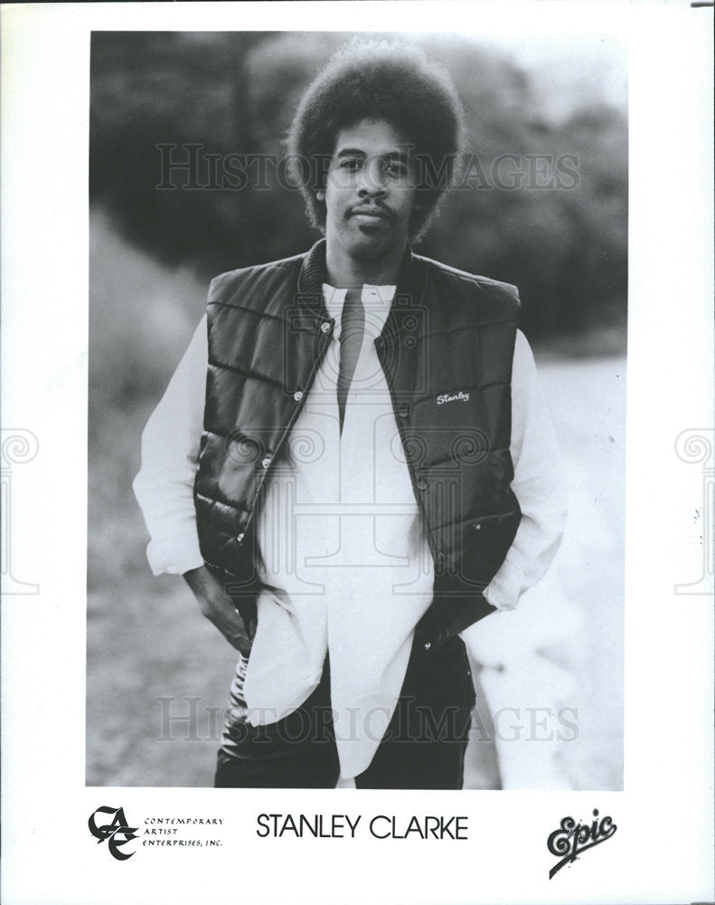 1982 Press Photo Stanley Clarke American Jazz Musician - Historic Images