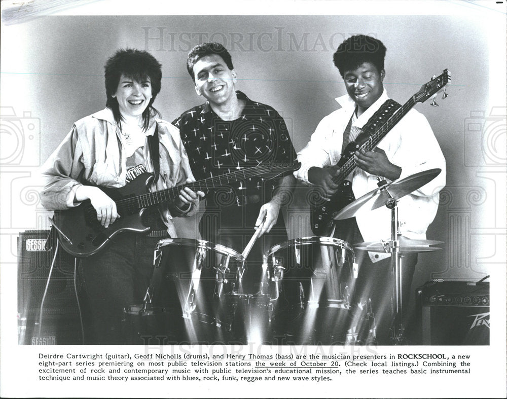 1985 Press Photo Deirdre Cartwright Ceoff Henry Thomas  - Historic Images