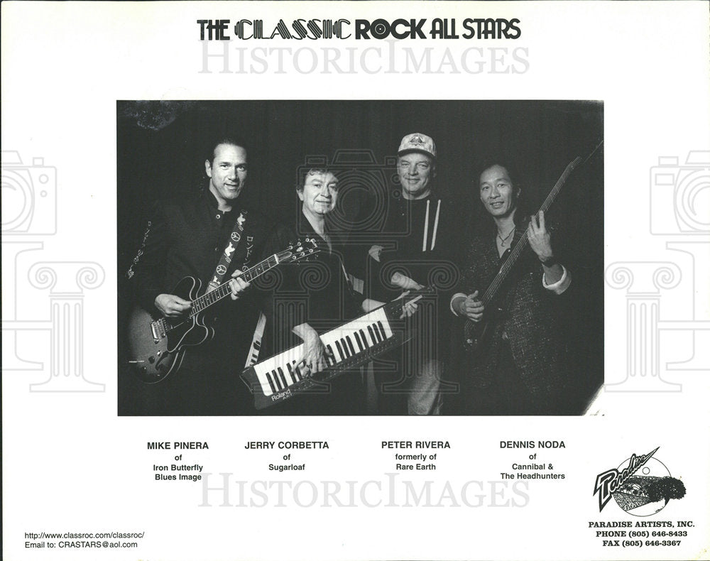 1998 Press Photo Classic Rock All Stars Pinera, Rivera - Historic Images