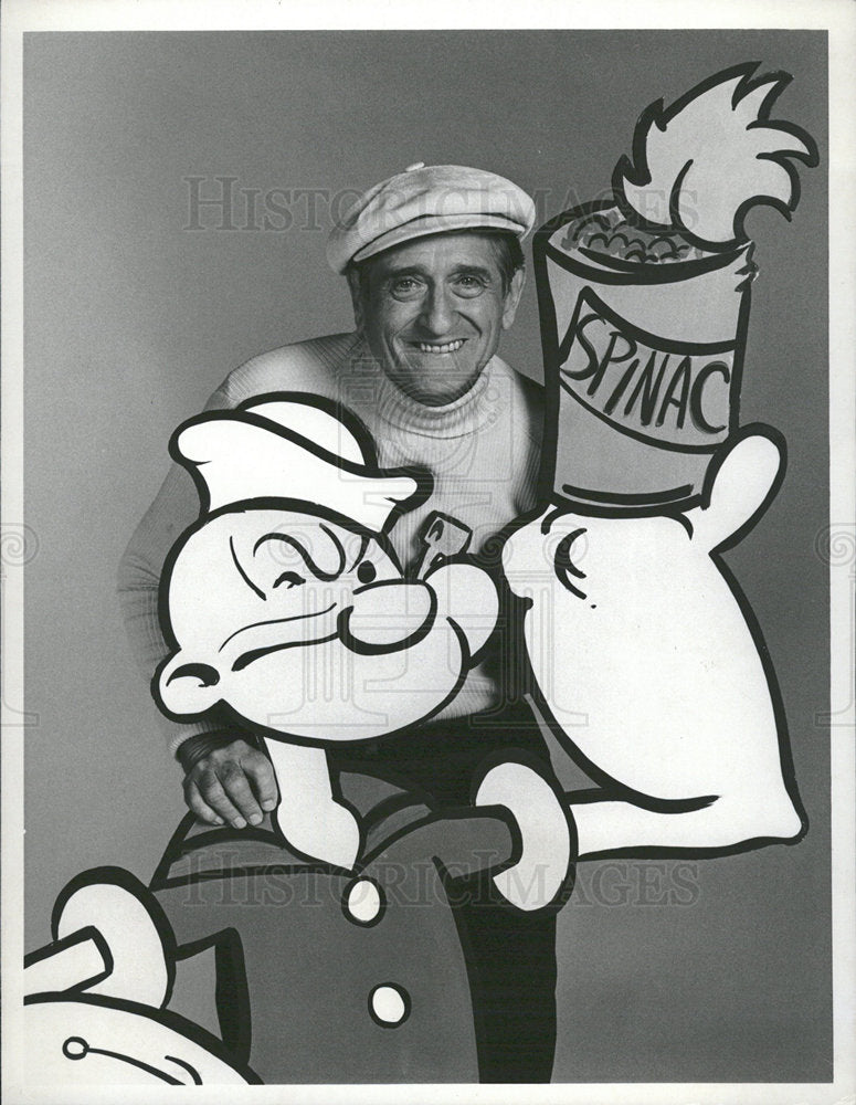 1978 Press Photo Jack Mercer is Popeye the Sailorman - Historic Images