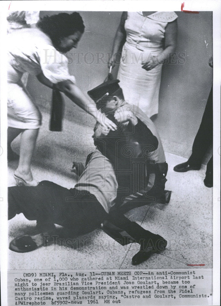 1961 Press Photo Joao Goulart Brazil Vice President  - Historic Images